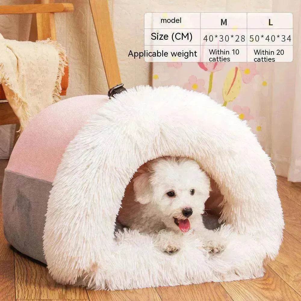 Splice Portable Pet Nest: Warm Dog/Cat Bed