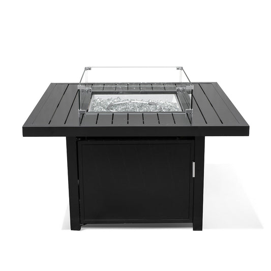 Table Foyer d'Extérieur Carrée de 42 po en Aluminium au Propane