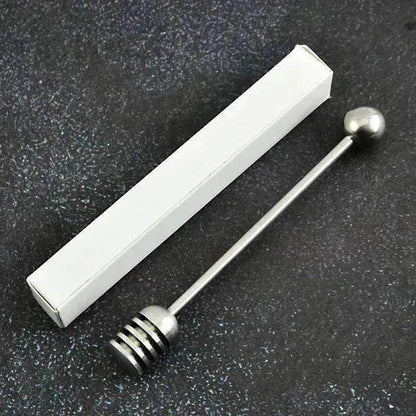 Cuillère à miel en acier inoxydable Tige d'agitation à long manche Fournitures