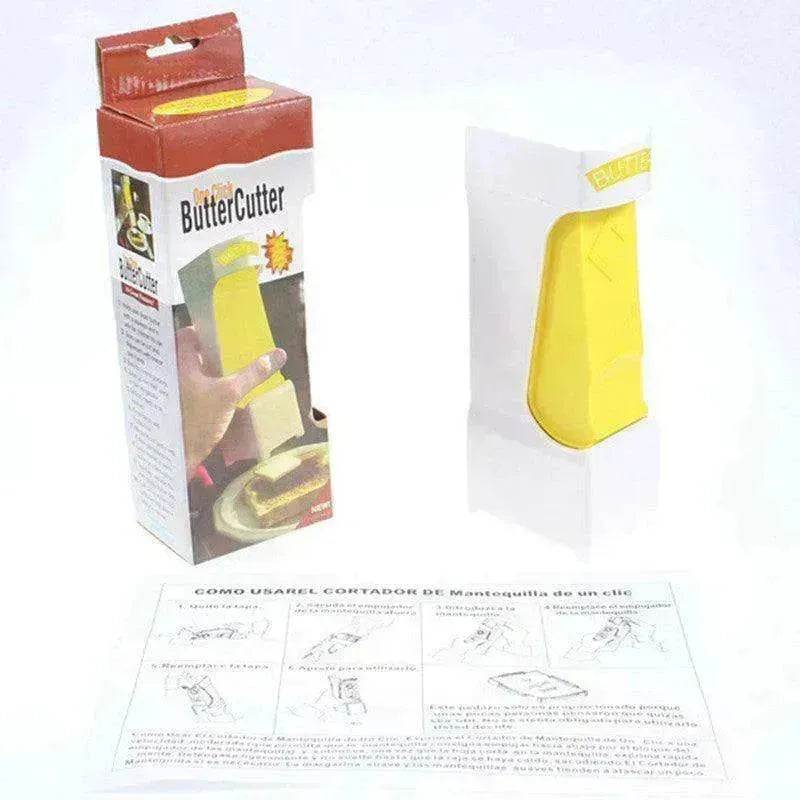 Stick Butter Cutter Cheese Slicer One-Button Dispenser Storage Box