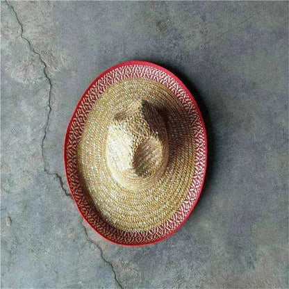 Straw Hats With Pointed Top And Big Brim Frills Are Best-selling Mexican Straw Hats