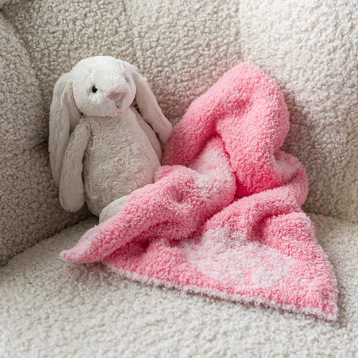 Cotton Candy Strawberry Print Lovey