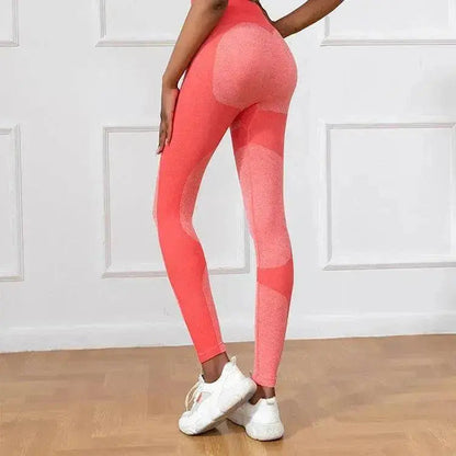 Pantalon de yoga imprimé rayé Taille haute Legging sans couture extensible Remonte-fesses Séchage rapide Course Sport Fitness Pantalon Vêtements pour femmes