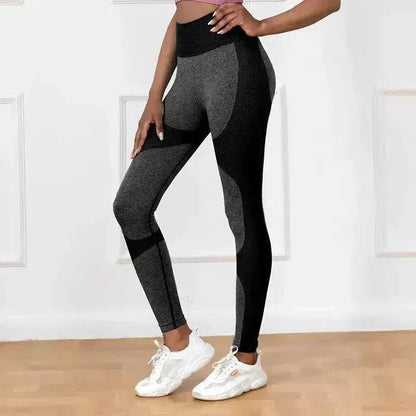 Pantalon de yoga imprimé rayé Taille haute Legging sans couture extensible Remonte-fesses Séchage rapide Course Sport Fitness Pantalon Vêtements pour femmes
