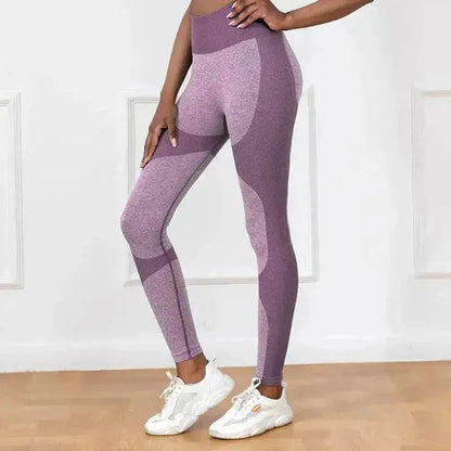 Pantalon de yoga imprimé rayé Taille haute Legging sans couture extensible Remonte-fesses Séchage rapide Course Sport Fitness Pantalon Vêtements pour femmes
