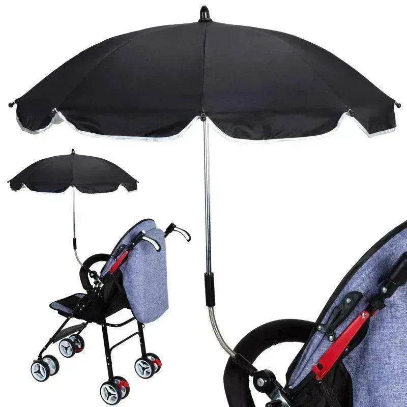 Parapluie de poussette : accessoire réglable à 360°