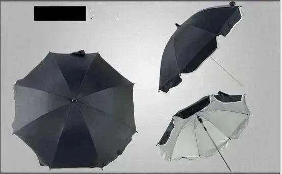 Parapluie de poussette : accessoire réglable à 360°