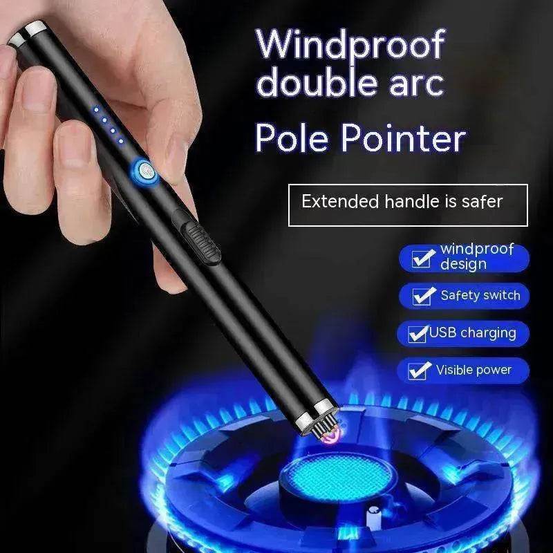 Briquet de cuisine coupe-vent à double sécurité pour gazinière à gaz naturel