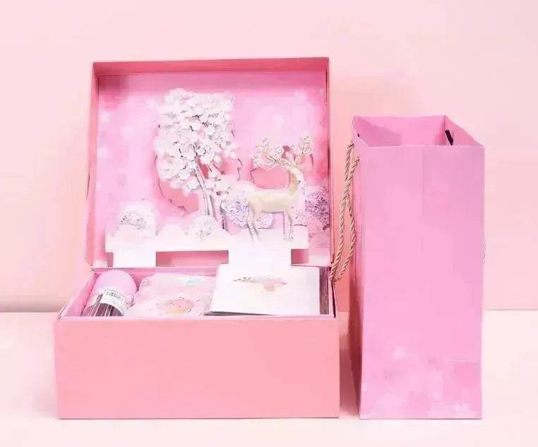 Student Exquisite Three-dimensional Stationery Set Gift Box School Supplies Spree