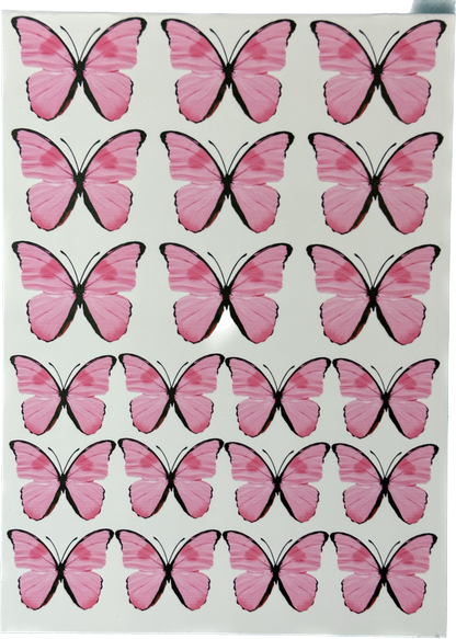 Edible Butterflies Cake Decorations