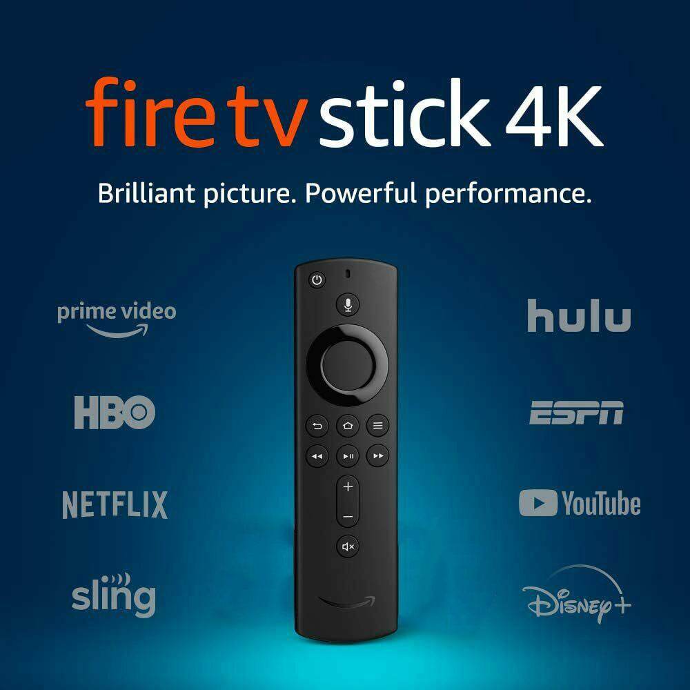 Compatible avec la télécommande vocale Amazon Fire TV Stick 4K