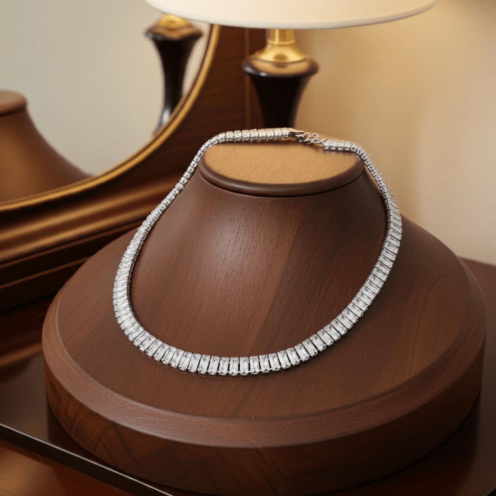 Zirconia Diamonds Tennis Necklace | Elegant Necklace