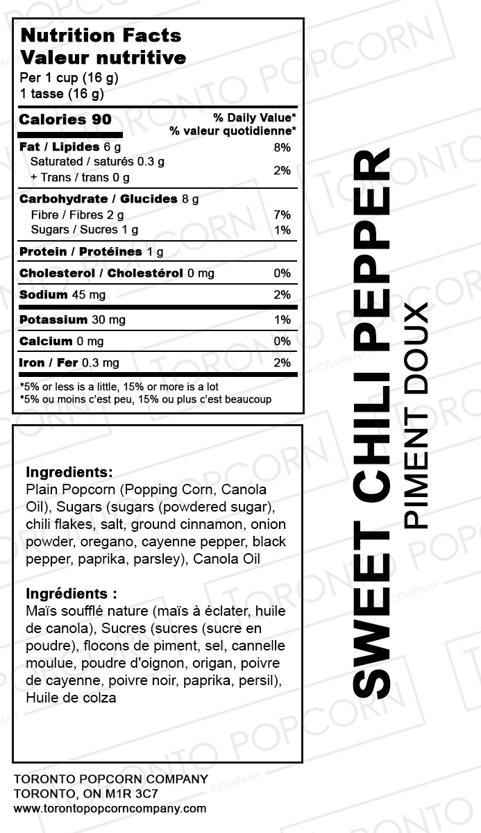Popcorn au piment doux