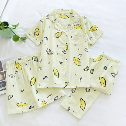 Sweet Purified Cotton Gauze Pajamas For Women