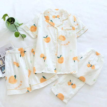 Sweet Purified Cotton Gauze Pajamas For Women