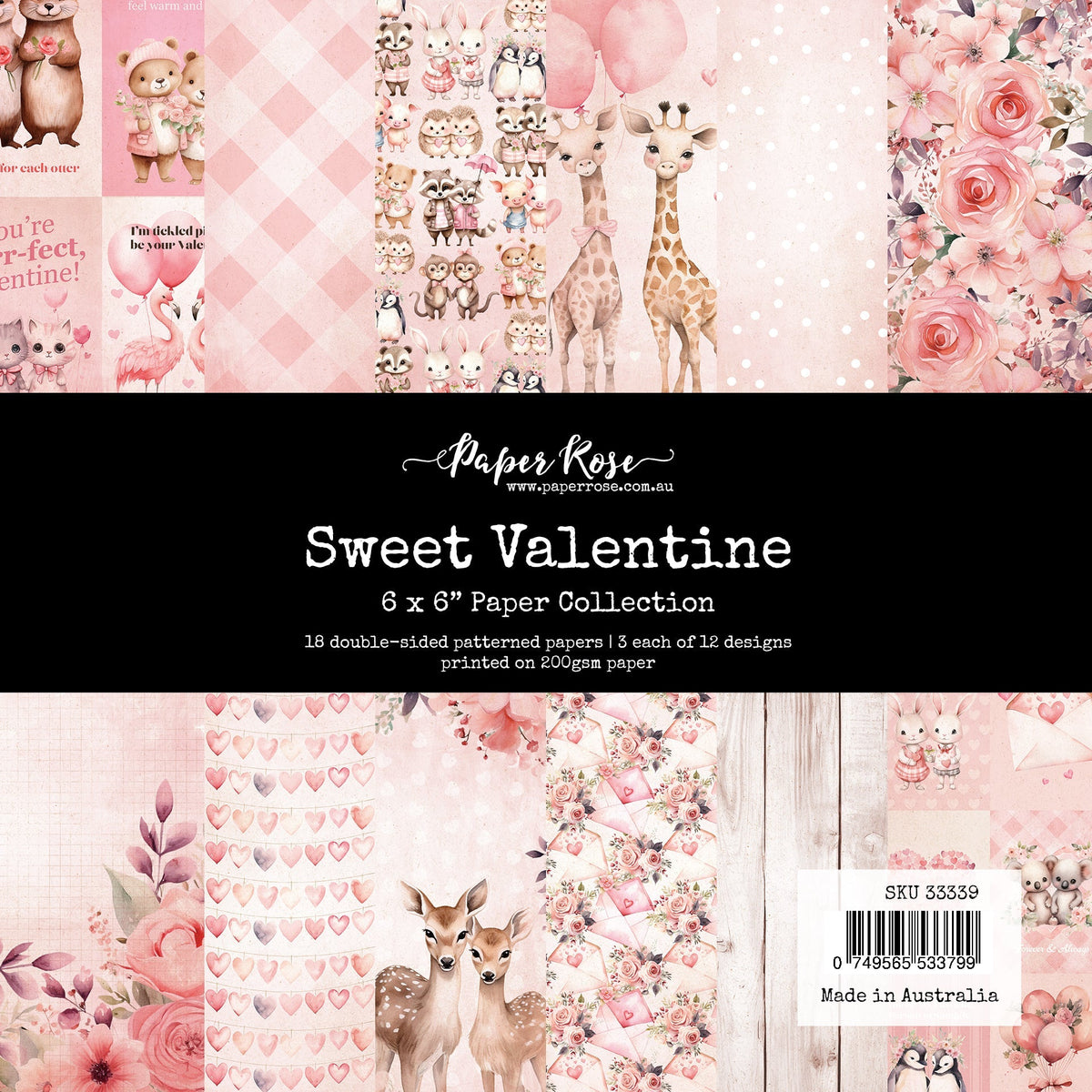 Collection de papiers Sweet Valentine 6x6 33339