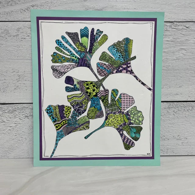 The Crafters Workshop 6x6 Stencil Ginkgo Leaves