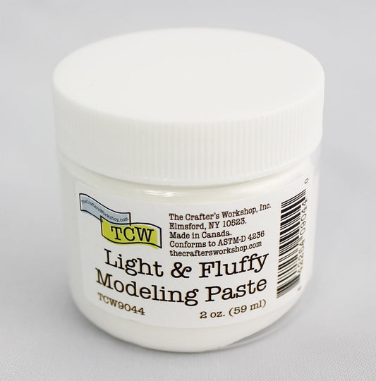 The Crafters Workshop (TCW) Light & Fluffy Modeling Paste 2oz.