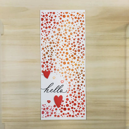 The Crafters Workshop 6x6 Stencil Random Bubbles