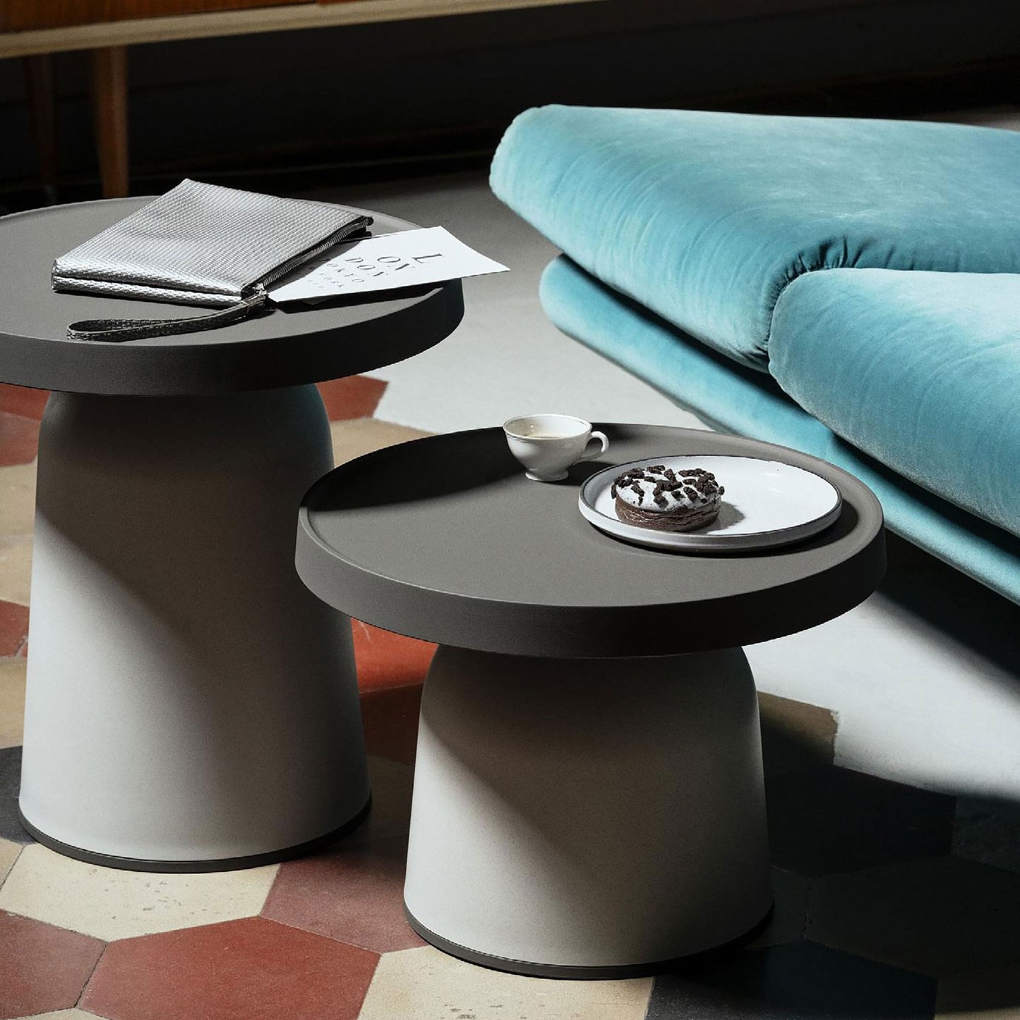 Thick Top Side Table<br> Indoor & Outdoor Use