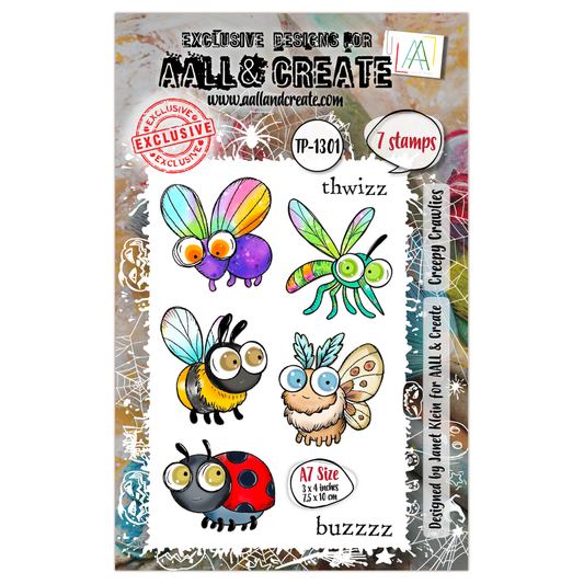 AALL and Create - Set de tampons A7 - Bestioles effrayantes