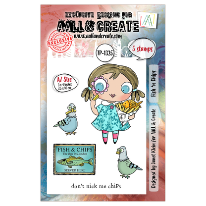 AALL and Create - Set de tampons A7 - Fish 'n Chips