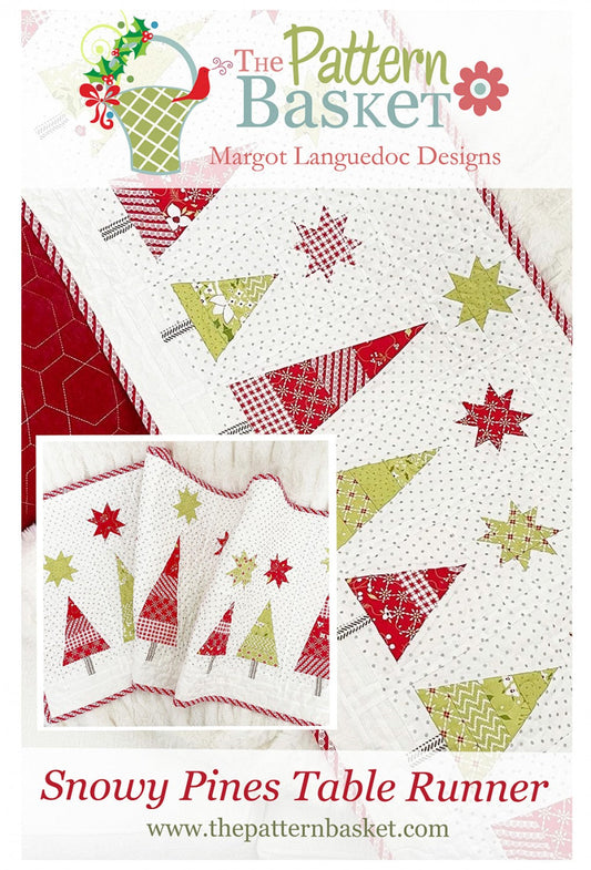 The Pattern Basket - Snowy Pines Table Runner
