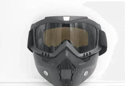 Tactical goggles for motorcycle helmet