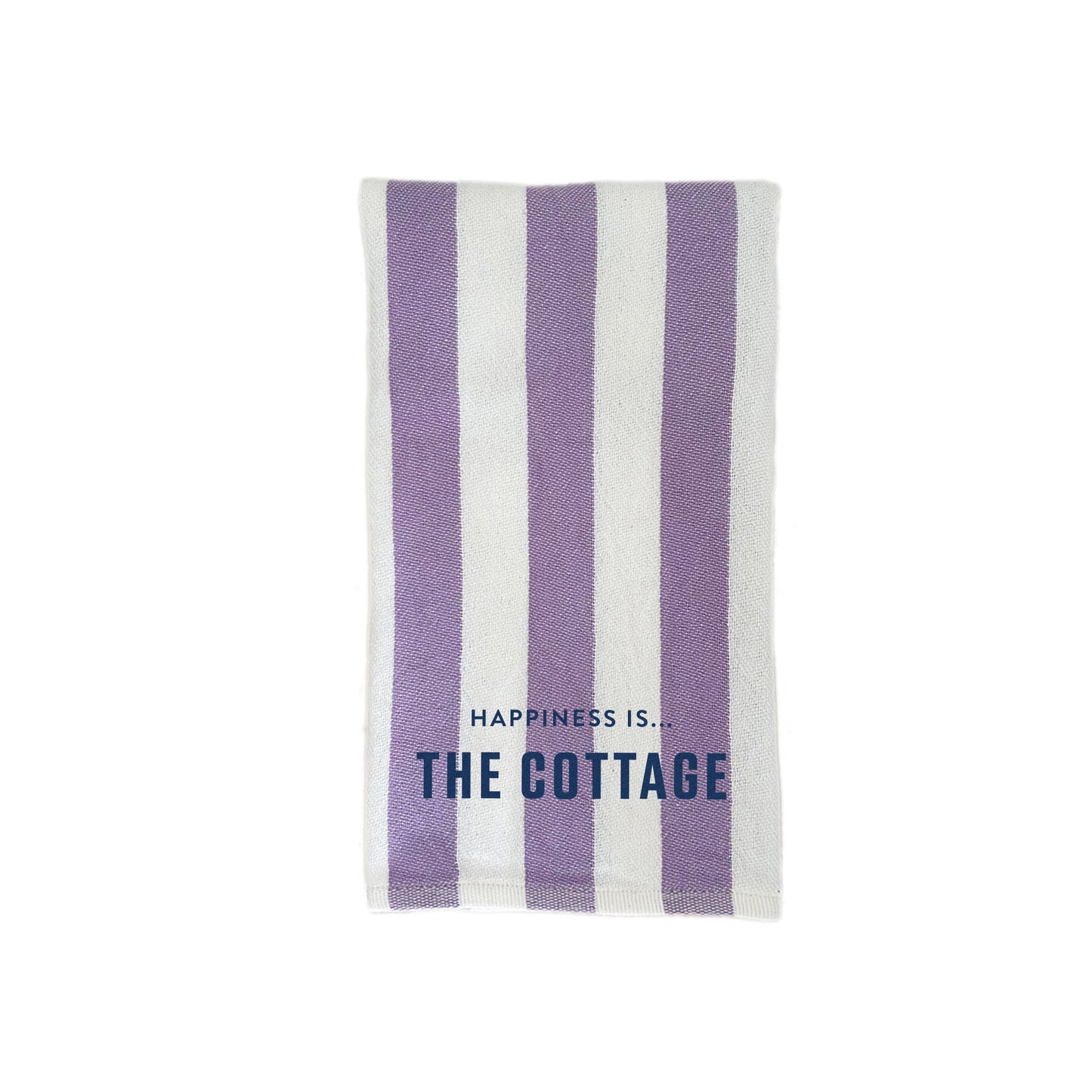 Tea/Hand Towel Cottage, Striped Lilac