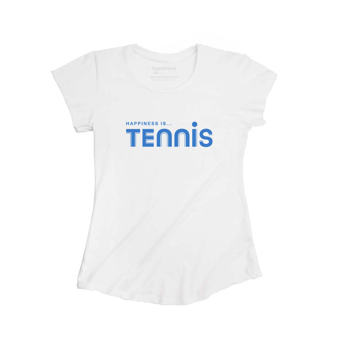 T-shirt de tennis en bambou pour femme, blanc