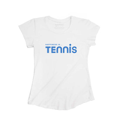 T-shirt de tennis en bambou pour femme, blanc