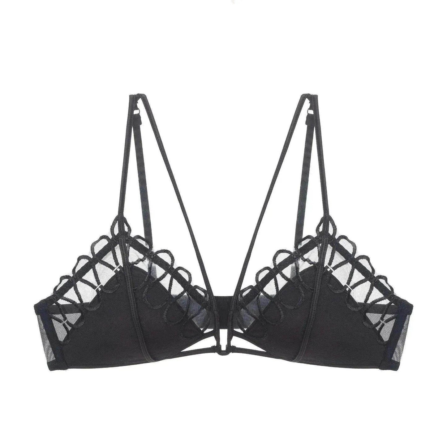 Ensemble soutien-gorge de mise en forme confortable en dentelle fine