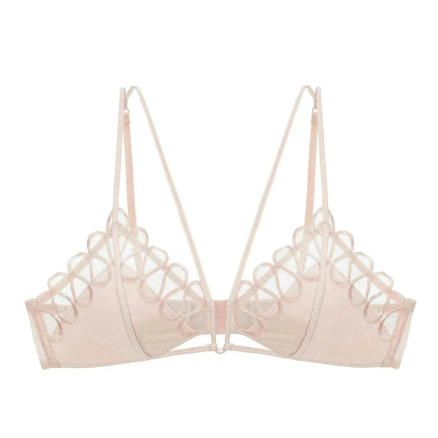 Ensemble soutien-gorge de mise en forme confortable en dentelle fine