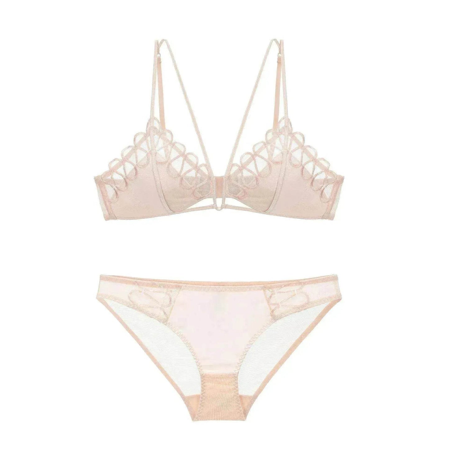 Ensemble soutien-gorge de mise en forme confortable en dentelle fine
