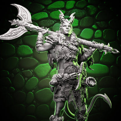 Tiefling Barbarian | Axe | 5e