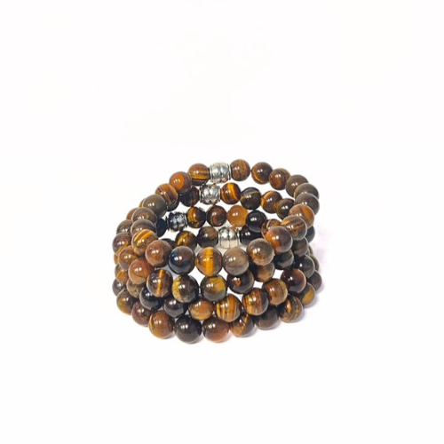Tiger Eye Gemstone Bracelet - The Stone of Courage