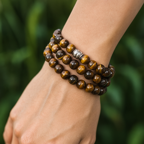 Tiger Eye Gemstone Bracelet - The Stone of Courage