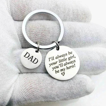 Titanium steel keychain