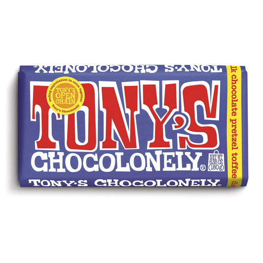Chocolat Noir Lait Bretzel Caramel Tony's Chocolonely, 180g