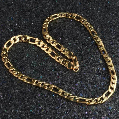 Trend Necklace Silver Painted 18k gold 8MM