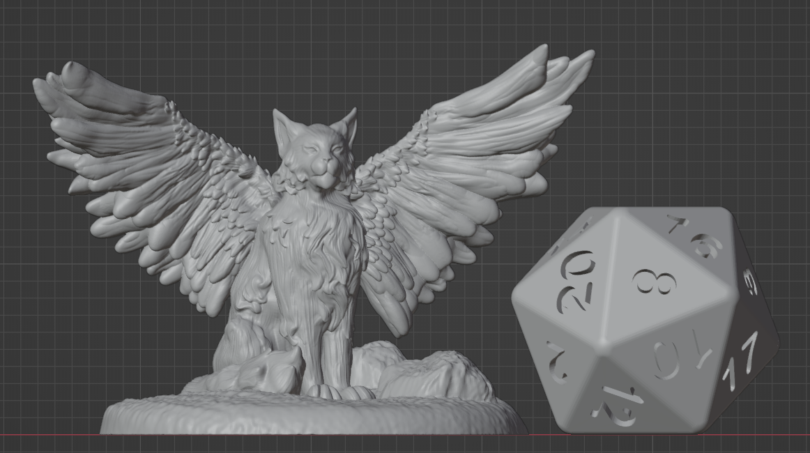 Winged Cat Familiar | Sitting