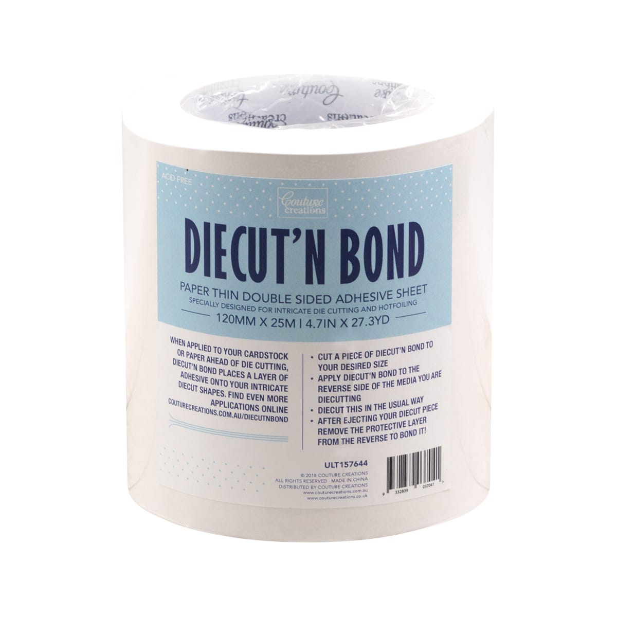 Couture Creations - Diecut'N Bond (Ruban) 25m x 12cm (82 pi x 4,72 po)