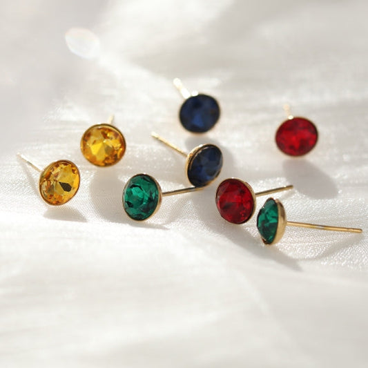 Puces d'oreilles en cristal coloré URSA