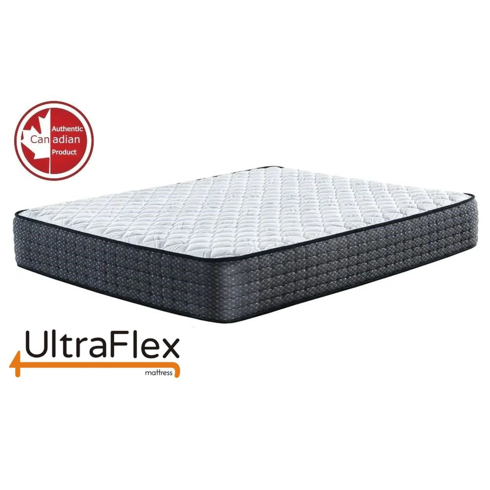 Matelas hybride UltraFlex® HARMONY orthopédique, à ressorts boudinés, avec couche de confort en mousse et contour en mousse, écologique (Fabriqué au Canada)