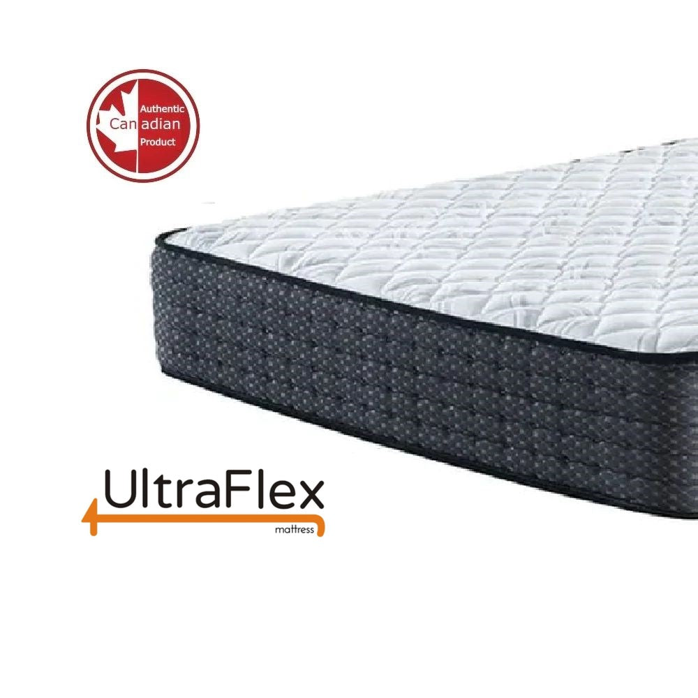 Matelas hybride UltraFlex® HARMONY orthopédique, à ressorts boudinés, avec couche de confort en mousse et contour en mousse, écologique (Fabriqué au Canada)