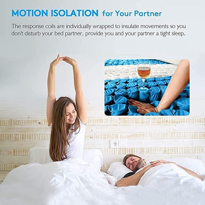 Matelas hybride UltraFlex® HARMONY orthopédique, à ressorts boudinés, avec couche de confort en mousse et contour en mousse, écologique (Fabriqué au Canada)