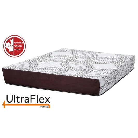 Ensemble matelas et sommier UltraFlex® SERENITY Orthopédique, en mousse à mémoire de forme infusée de gel intelligent de qualité supérieure, matelas écologique (Fabriqué au Canada)