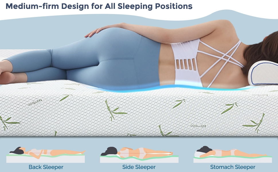 UltraFlex® EasySleep- Canadian-Made Medium Firm Gel Infused Reversible Comfort With Pressure Relief, Cooling Technology, Bamboo Cover, CertiPUR-US® Certified Foam Eco-Friendly Mattress (Made in Canada)