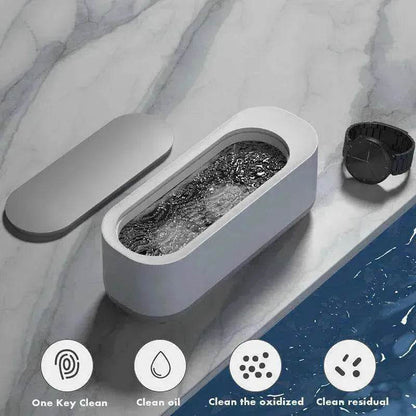 Ultrasonic Clean Machine High Freq Wash Jewelry Watch Ring Dental Cleaner