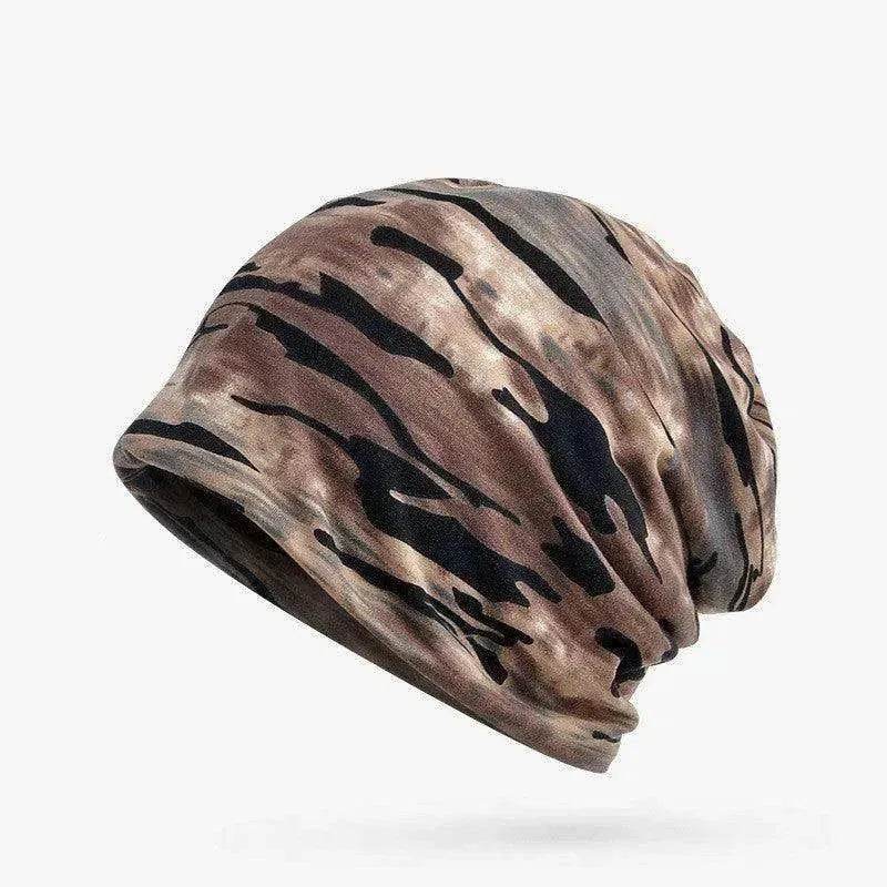 Unisex Camouflage Beanies Flexible Turban Ring Scarf Hedging Hats